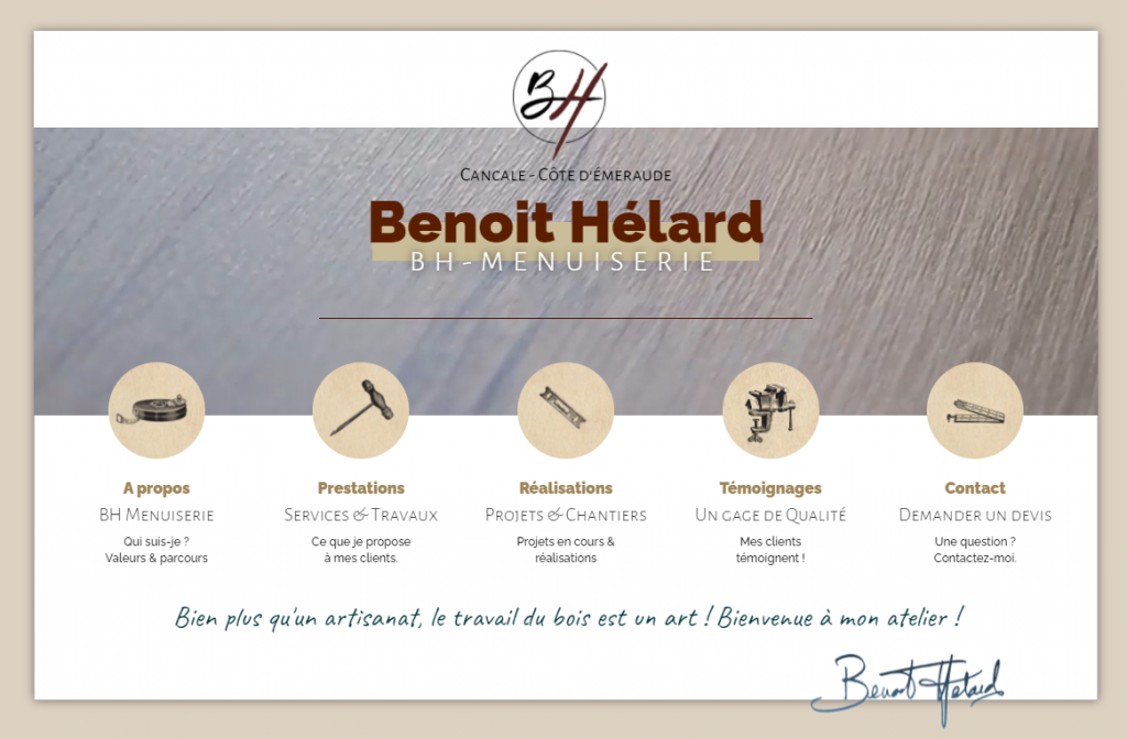 Site BH Menuiserie