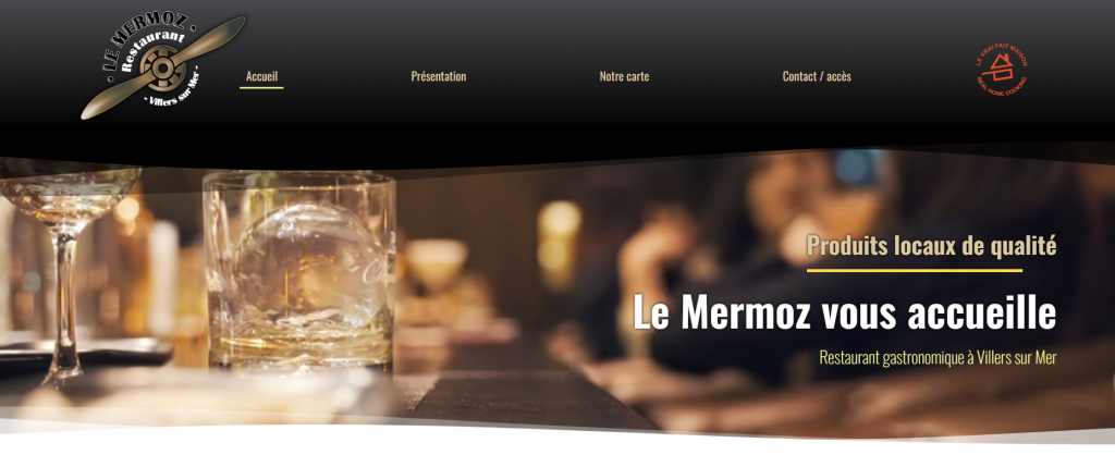 Site du restaurant Le Mermoz à Villers-sur-Mer