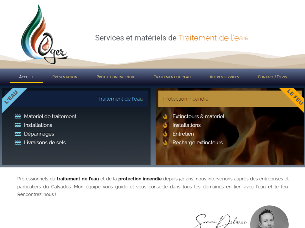 Site des Établissements Oger à Caen